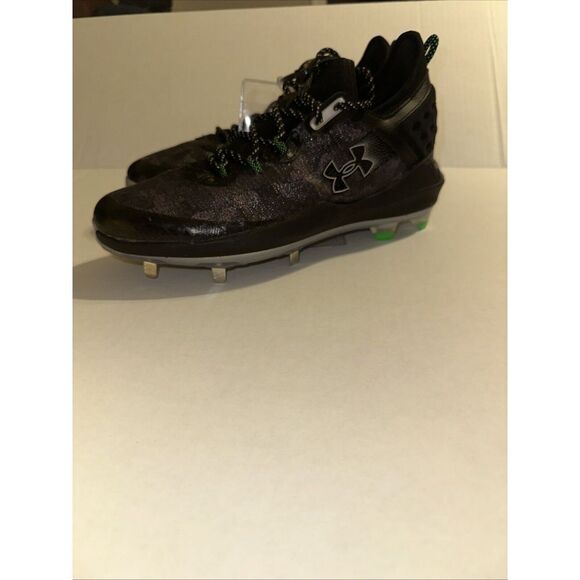 Under Armour‎ Men's Harper 8 Low ST Baseball Size 10.5 Black/Green 3026588-001